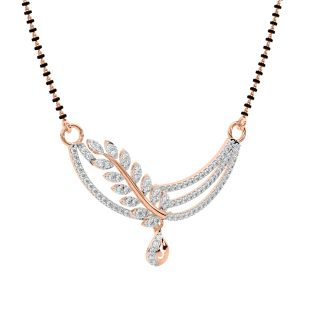 Ruhi Round Diamond Mangalsutra With Chain